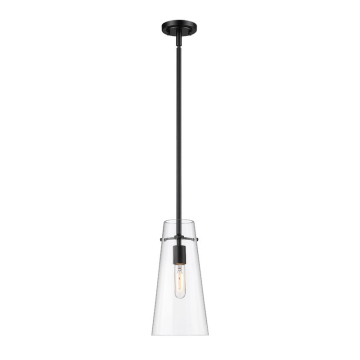 Z-Lite Kira 13" 1-Light Pendant w/ Down Rod - 120V - Matte Black