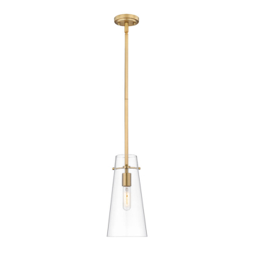 Z-Lite Kira 13" 1-Light Pendant w/ Down Rod - 120V - Modern Gold