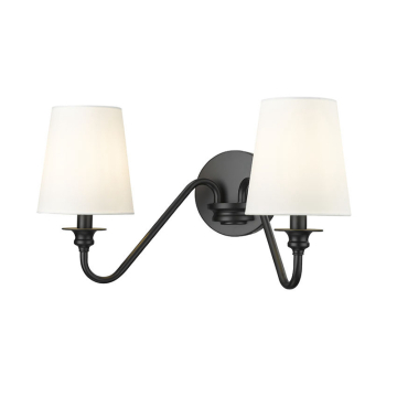 Z-Lite Gianna 2-Light Wall Sconce - 120V - Matte Black