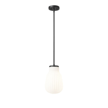Z-Lite Newbury 8" 1-Light Pendant - 120V - Matte Black