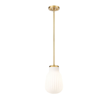 Z-Lite Newbury 8" 1-Light Pendant - 120V - Modern Gold