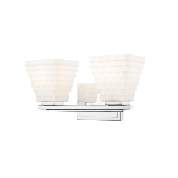 Z-Lite Annalise 14" 2-Light Vanity - 120V - Chrome / Matte Opal