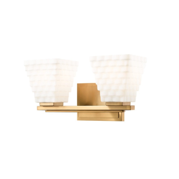 Z-Lite Annalise 14" 2-Light Vanity - 120V - Modern Gold / Matte Opal