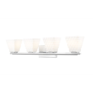 Z-Lite Annalise 32" 4-Light Vanity - 120V - Chrome / Matte Opal