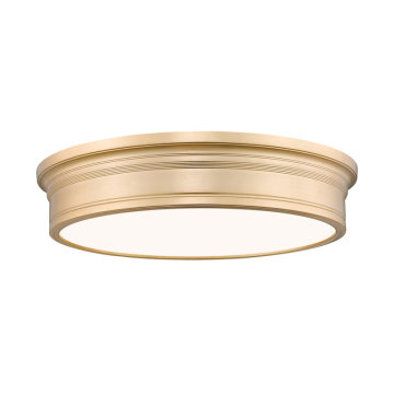 Z-Lite Bentley 20" LED 1-Light Flush Mount - 50W - CCT Selectable - 2,740 Lumens - 120V - Modern Gold / White