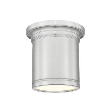 Z-Lite Bentley 8" LED 1-Light Flush Mount - 18W - CCT Selectable - 490 Lumens - 120V - Brushed Nickel / White
