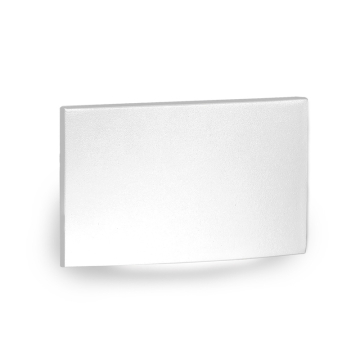 WAC Lighting LED Horizontal Scoop Step / Wall Light - 4 Lumens - 3.5W - Amber - 120V - White