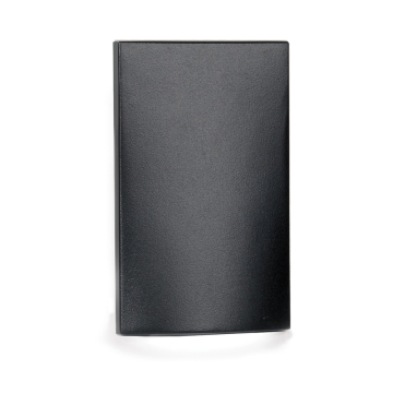 WAC Lighting LED Vertical Scoop Step / Wall Light - 4 Lumens - 3.5W - Amber - 120V - Black