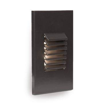 WAC Lighting LED Vertical Louvered Step / Wall Light - 36 Lumens - 3.5W - 3000K - 120V - Bronze