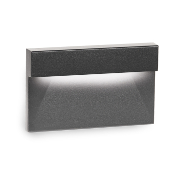 WAC Lighting LED Horizontal Ledge Step / Wall Light - 3 Lumens - 3.5W - 3000K - 120V - Black