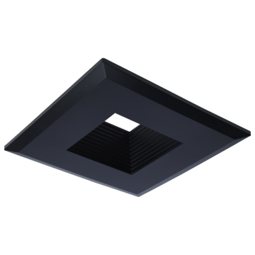 SATCO|NUVO Deep Baffle Trim - 5/6" Square - Black Finish