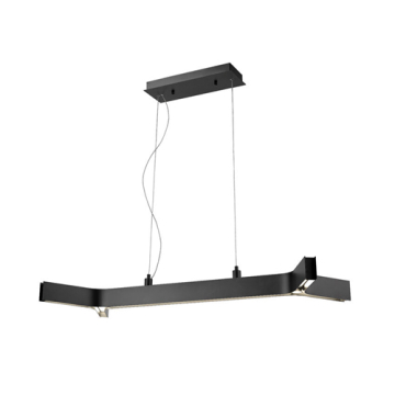 Z-Lite Arcano 1-Light LED Linear Chandelier - 3000K - 120V - Matte Black