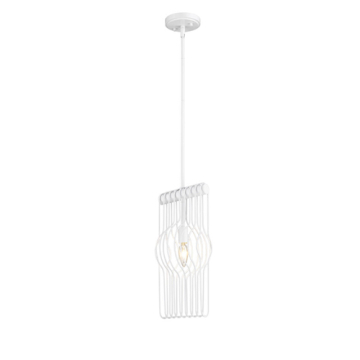 Z-Lite Contour 1-Light Pendant - 120V - White