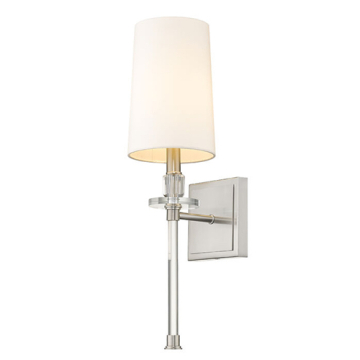 Z-Lite Sophia 1-Light Wall Sconce - 120V - Brushed Nickel