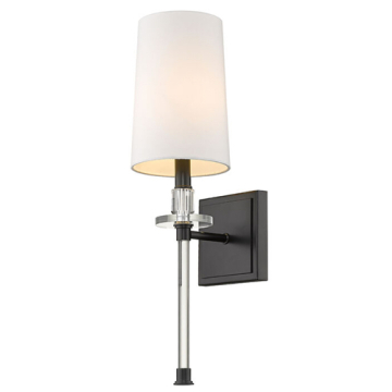 Z-Lite Sophia 1-Light Wall Sconce - 120V - Matte Black