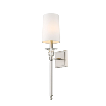 Z-Lite Ava 1-Light Wall Sconce - 120V - Brushed Nickel