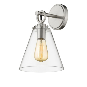 Z-Lite Harper 8" 1-Light Wall Sconce - 120V - Brushed Nickel