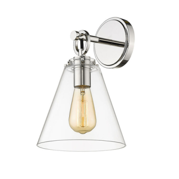Z-Lite Harper 8" 1-Light Wall Sconce - 120V - Polished Nickel