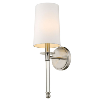 Z-Lite Mila 1-Light Wall Sconce - 120V - Brushed Nickel