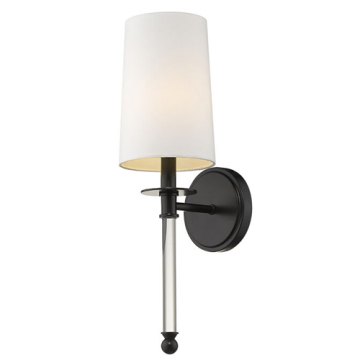 Z-Lite Mila 1-Light Wall Sconce - 120V - Matte Black