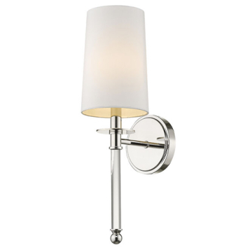 Z-Lite Mila 1-Light Wall Sconce - 120V - Polished Nickel