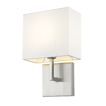 Z-Lite Saxon 1-Light Wall Sconce - 120V - Brushed Nickel