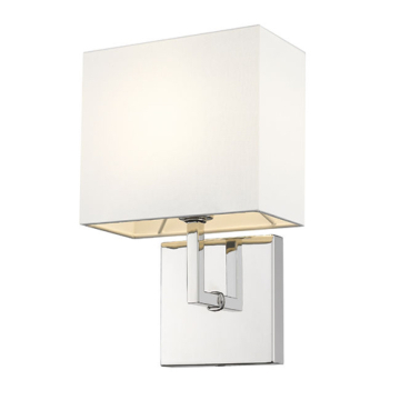 Z-Lite Saxon 1-Light Wall Sconce - 120V - Polished Nickel