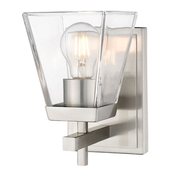 Z-Lite Lauren 1-Light Wall Sconce - 120V - Brushed Nickel