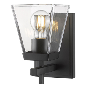Z-Lite Lauren 1-Light Wall Sconce - 120V - Matte Black