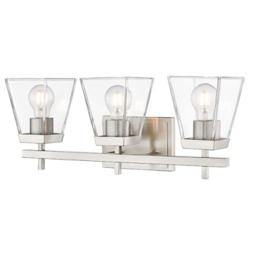 Z-Lite Lauren 3-Light Vanity - 120V - Brushed Nickel