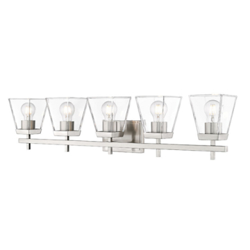 Z-Lite Lauren 5-Light Vanity - 120V - Brushed Nickel