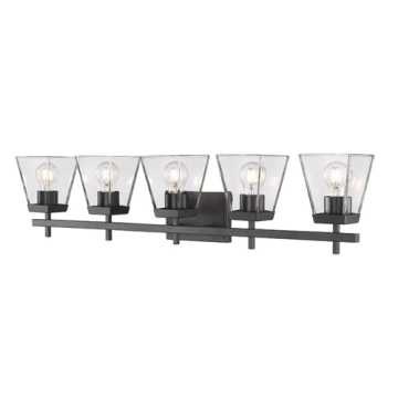 Z-Lite Lauren 5-Light Vanity - 120V - Matte Black