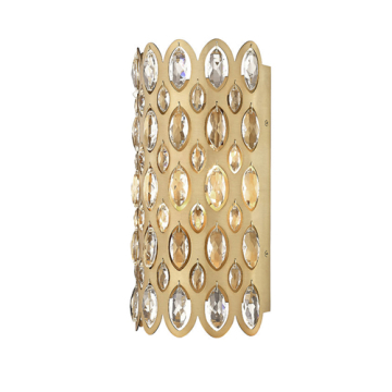 Z-Lite Dealey 14" 2-Light Wall Sconce - 120V - Heirloom Brass