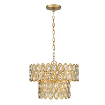 Z-Lite Dealey 16" 5-Light Pendant - 120V - Heirloom Brass