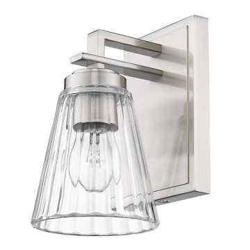 Z-Lite Lyna 1-Light Wall Sconce - 120V - Brushed Nickel