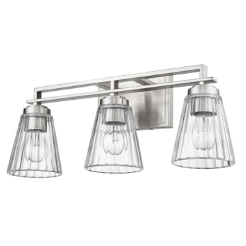 Z-Lite Lyna 3-Light Vanity - 120V - Brushed Nickel