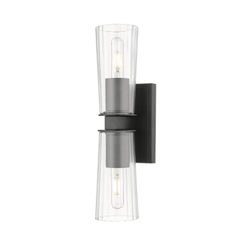 Z-Lite Titus 2-Light Wall Sconce - 120V - Matte Black