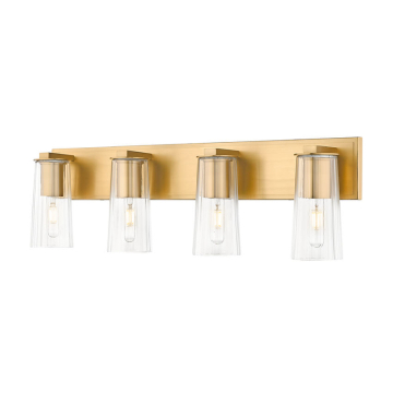 Z-Lite Titus 4-Light Vanity - 120V - Modern Gold