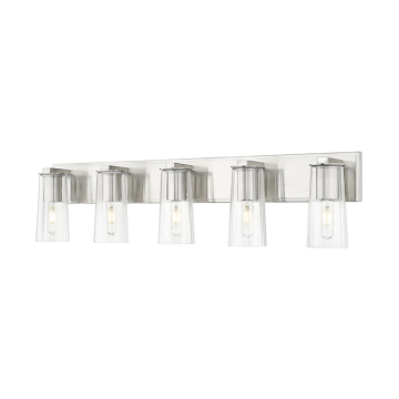 Z-Lite Titus 5-Light Vanity - 120V - Brushed Nickel