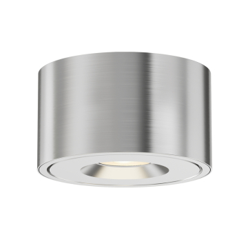 Maxim Lighting Fulcrum LED Flush Mount w/ Gimbal - 1,100 Lumens - 12W - 3000K - 120-277V - Brushed Aluminum