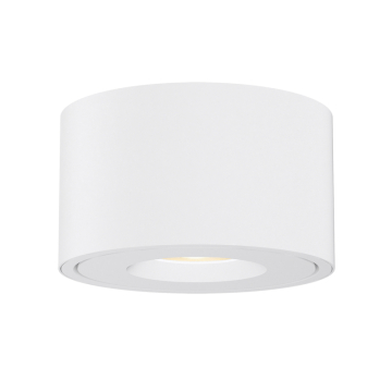 Maxim Lighting Fulcrum LED Flush Mount w/ Gimbal - 1,100 Lumens - 12W - 3000K - 120-277V - White