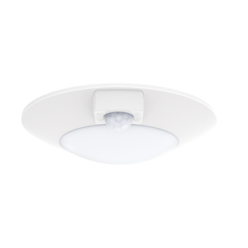 Maxim Lighting Diverse 6" LED Flush Mount w/ Motion Sensor - 670 Lumens - 14W - 3000K - 120V - White - White Glass