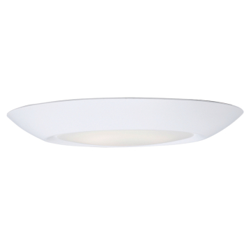 Maxim Lighting Diverse 6" LED Flush Mount - 700 Lumens - 8W - 3000K - 120V - White - White Glass