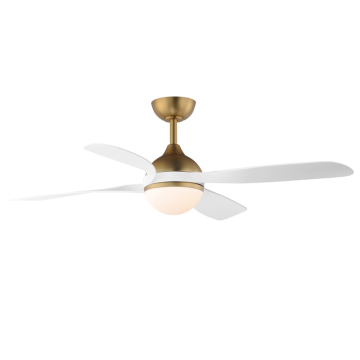 Maxim Lighting Bola 52" Indoor Fan w/ LED Light Kit - 1,270 Lumens - CCT Selectable - 120V - Natural Aged Brass