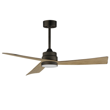 Maxim Lighting Vortex 52" Outdoor Fan with LED Light Kit - 3000K - 120V - Charcoal Bronze