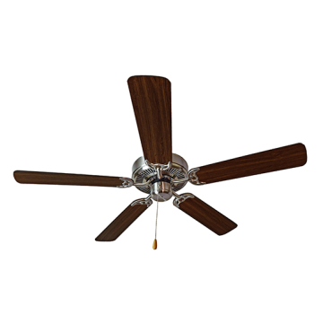 Maxim Lighting Basic-Max 52" Ceiling Fan - Walnut / Pecan Blades - 120V - Satin Nickel