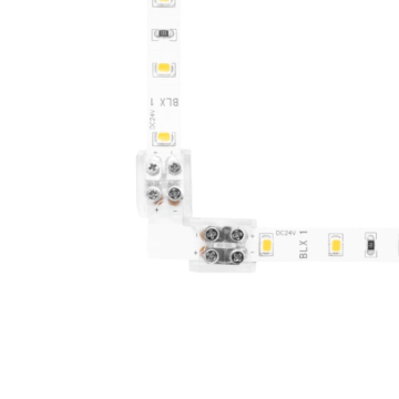 DiodeLED Tape Light Terminal Block - 8mm - Tape-to-Tape 90° Corner Connector