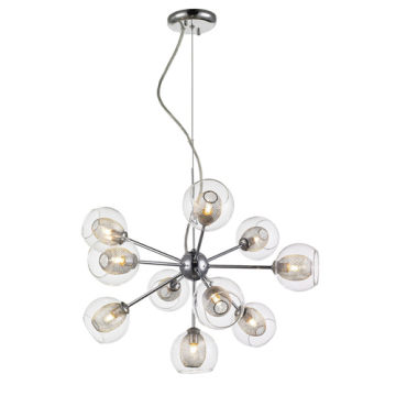 Z-Lite Auge 10-Light Chandelier - 120V - Chrome 