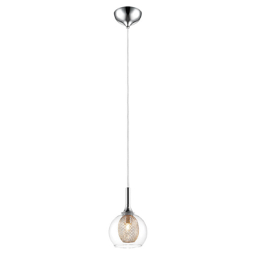 Z-Lite Auge 1-Light Pendant - 120V - Chrome 