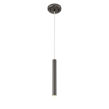Z-Lite Forest 12" 1-Light LED Pendant - 3000K - 120V - Pearl Black
